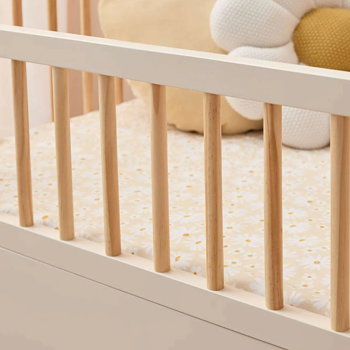 Addison Cot Toddler Half Frame - Putty/Natural - Image 6