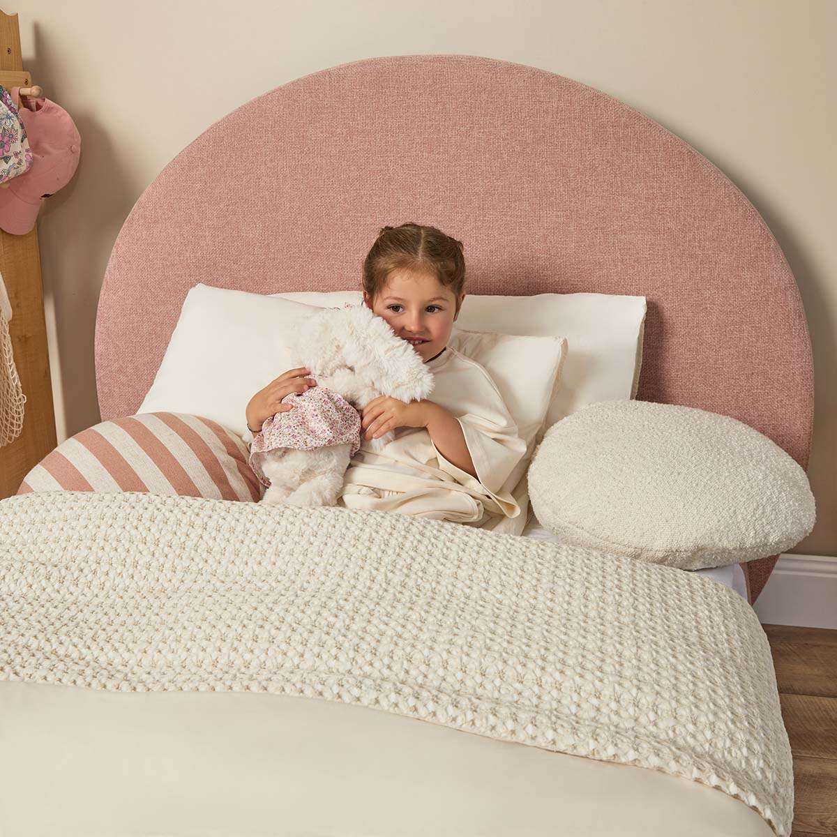 Arlo Arched King Single Bed - Dusty Pink - Image 2