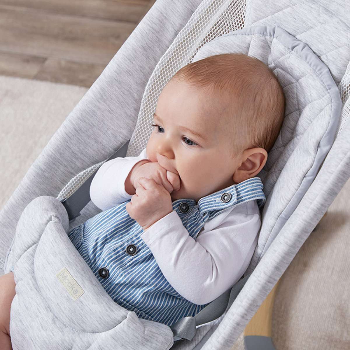 Aubrey Padded Bouncer - Soft Grey - Image 2