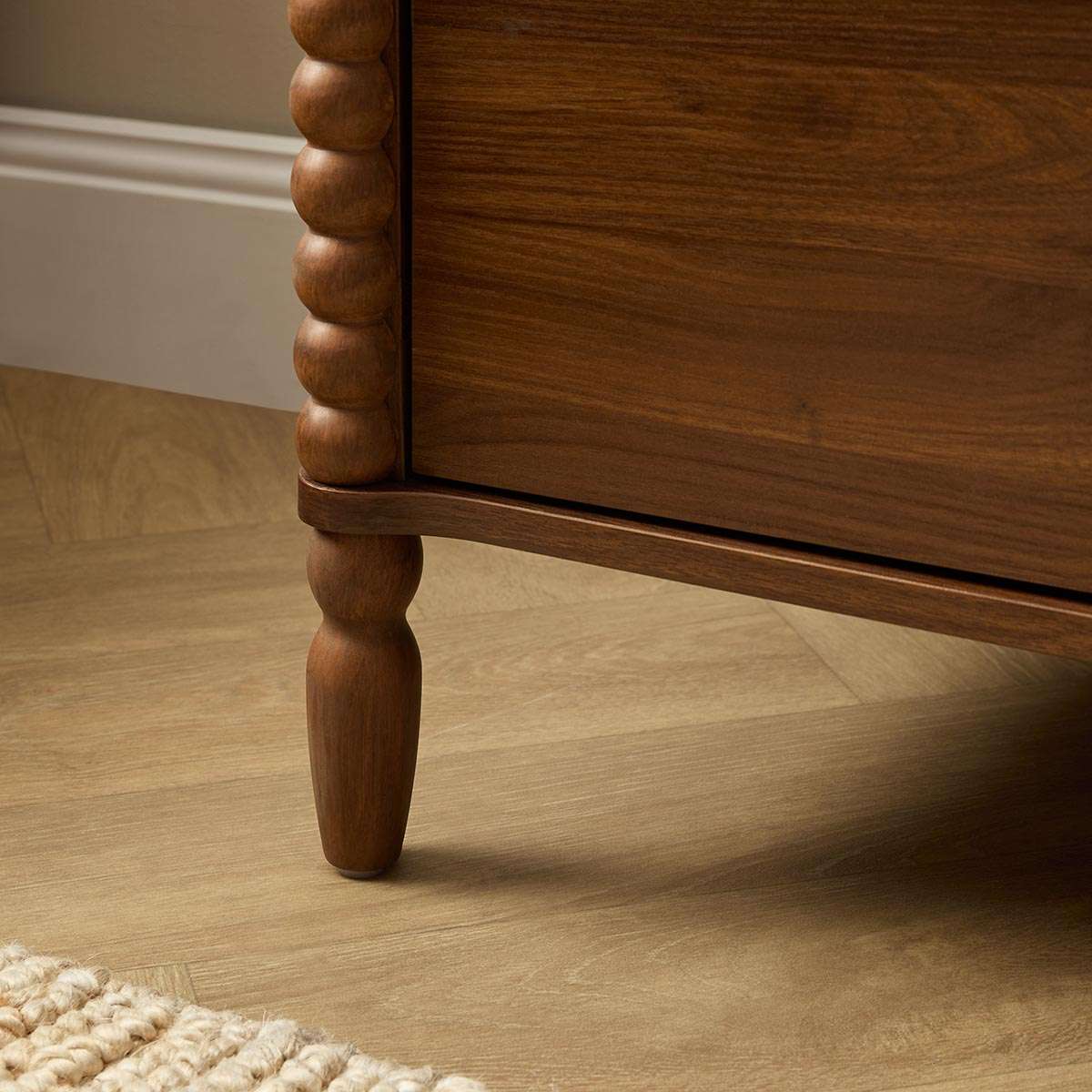 Betti Bobbin Six Drawer - Walnut - Image 9