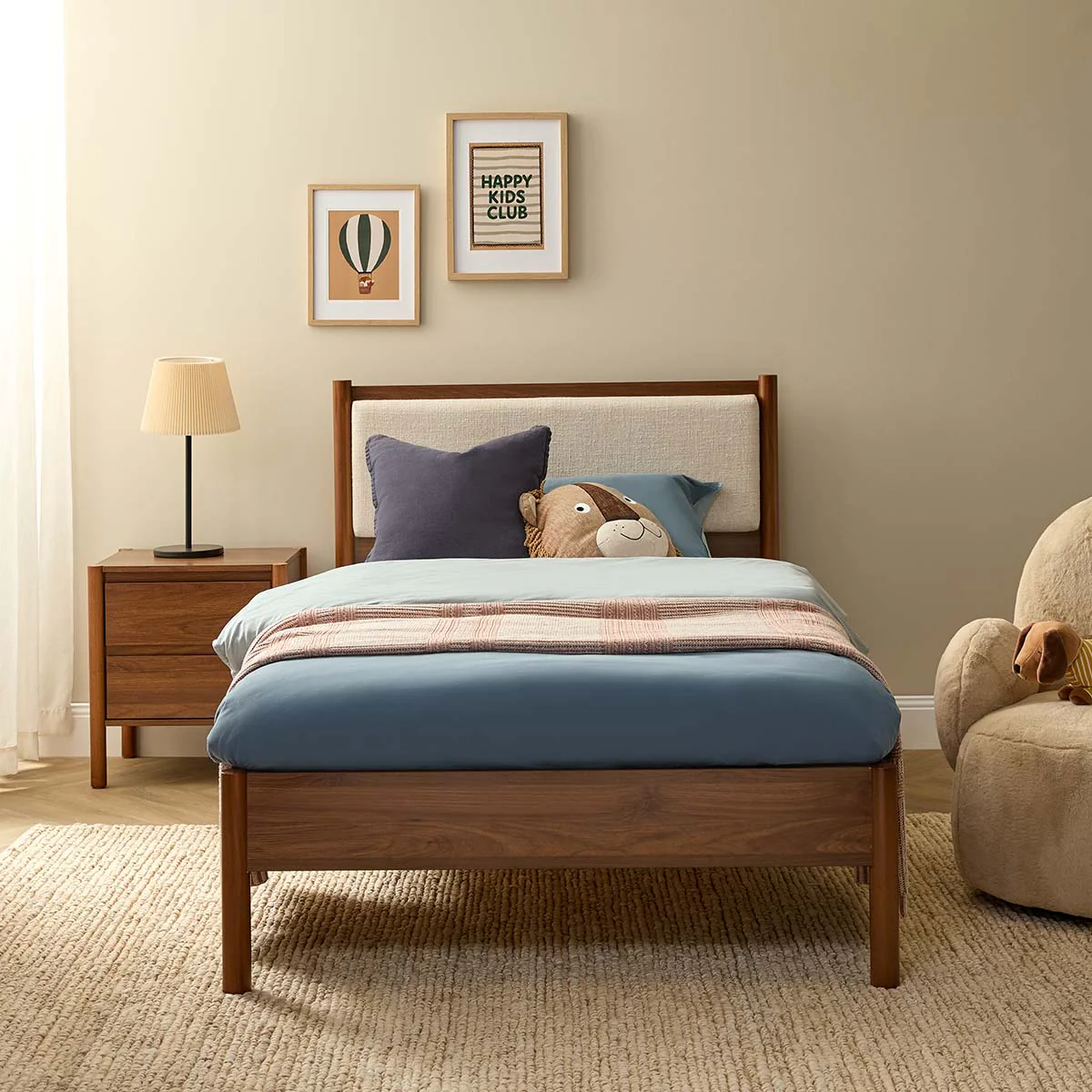 Blair Double Bed - Walnut