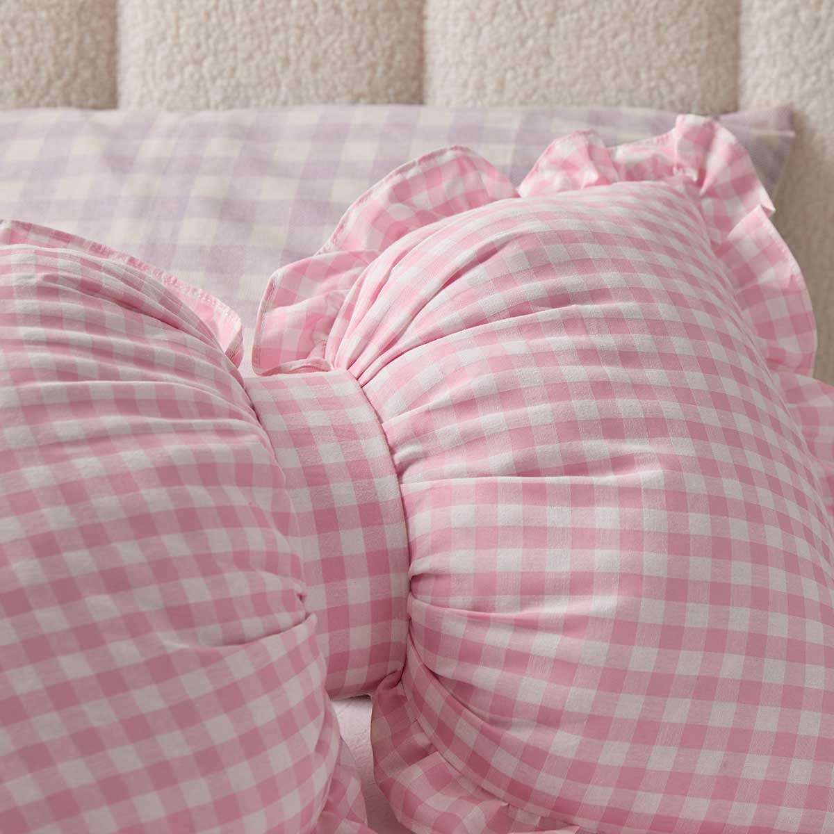 Bow Cushion Large - Pink - Image 3