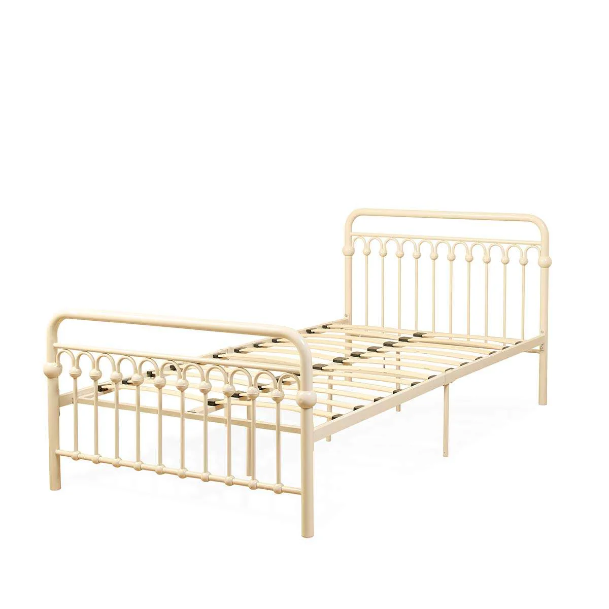Classic Cottage Bed - King Single - Cream - Image 8