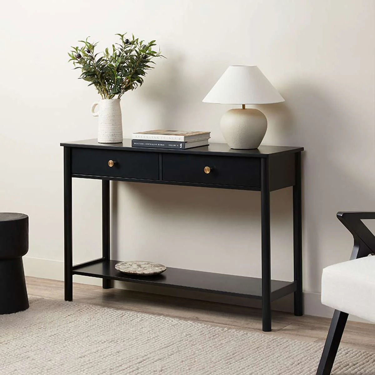 Delaney Console Table - Black - Image 3
