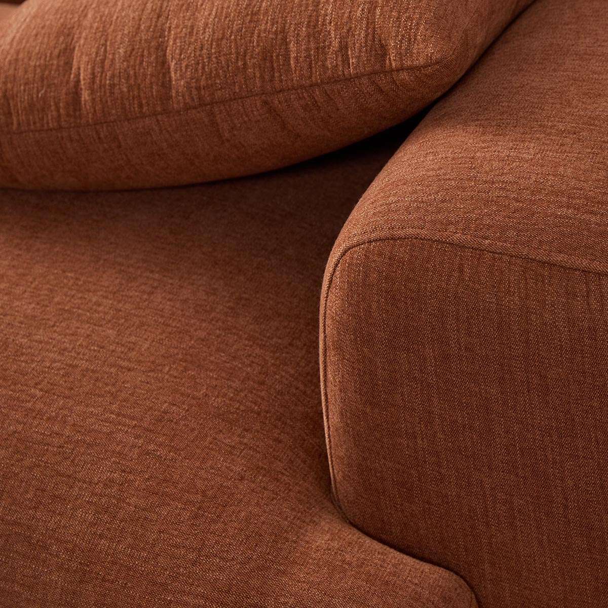 Dylan 2.5 Seater Sofa - Rust - Image 6