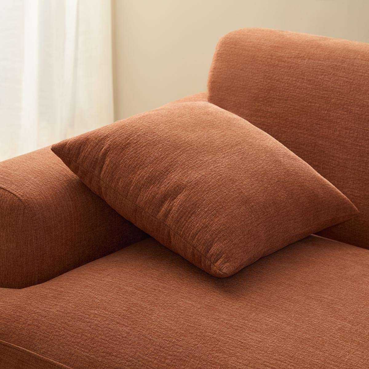 Dylan 2.5 Seater Sofa - Rust - Image 8