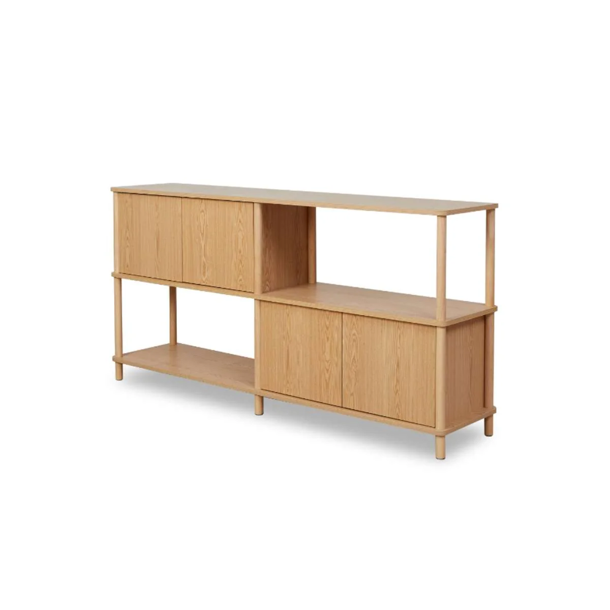 Eden Low Shelf With Storage - Natural - Image 15