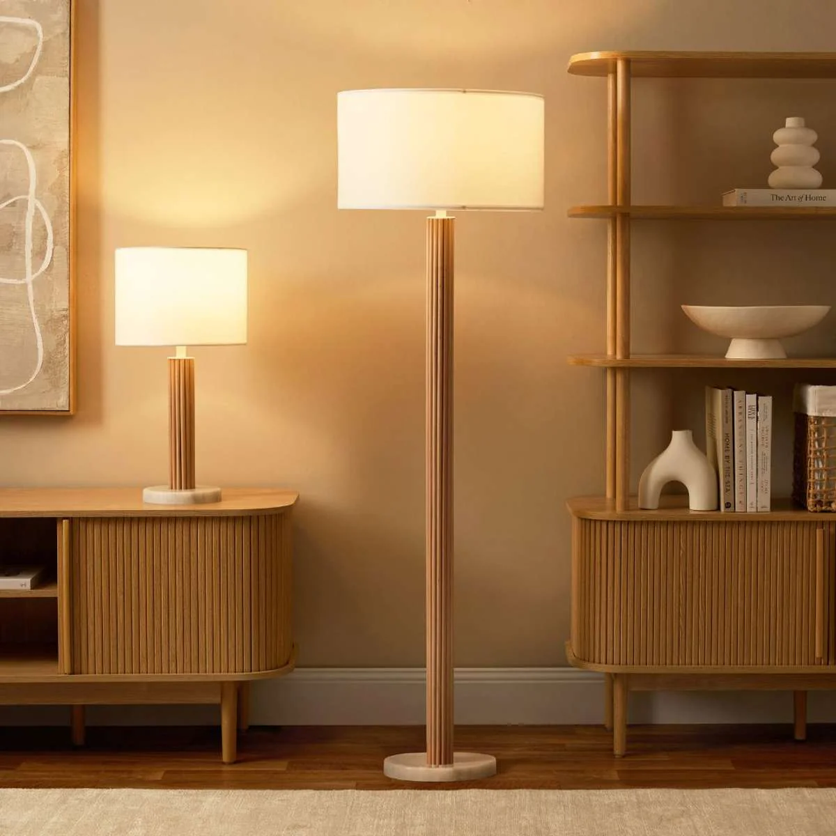 Eve White Marble Base Table Lamp - Image 8