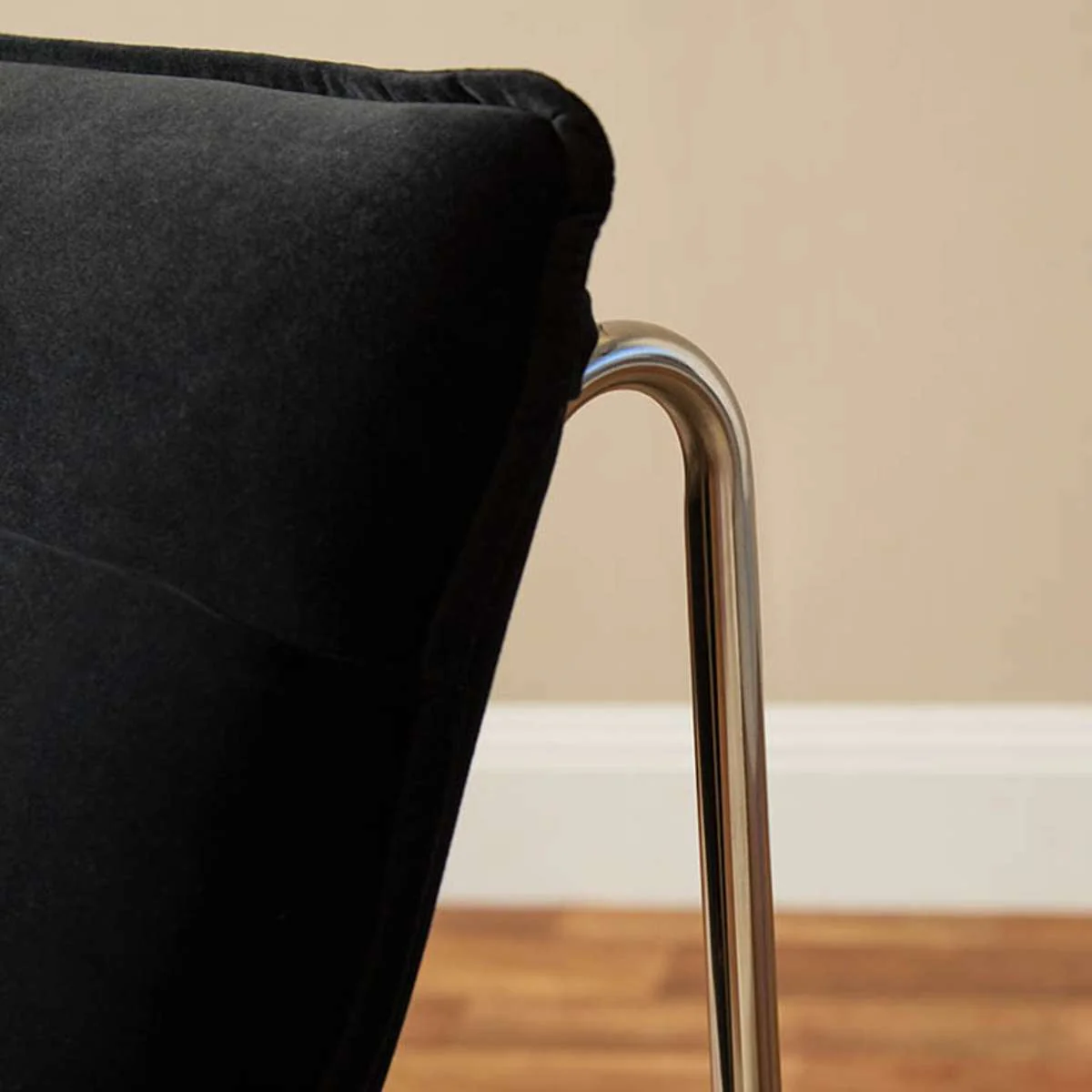 Frank Ribbed Occasional Chair - Black - Image 2