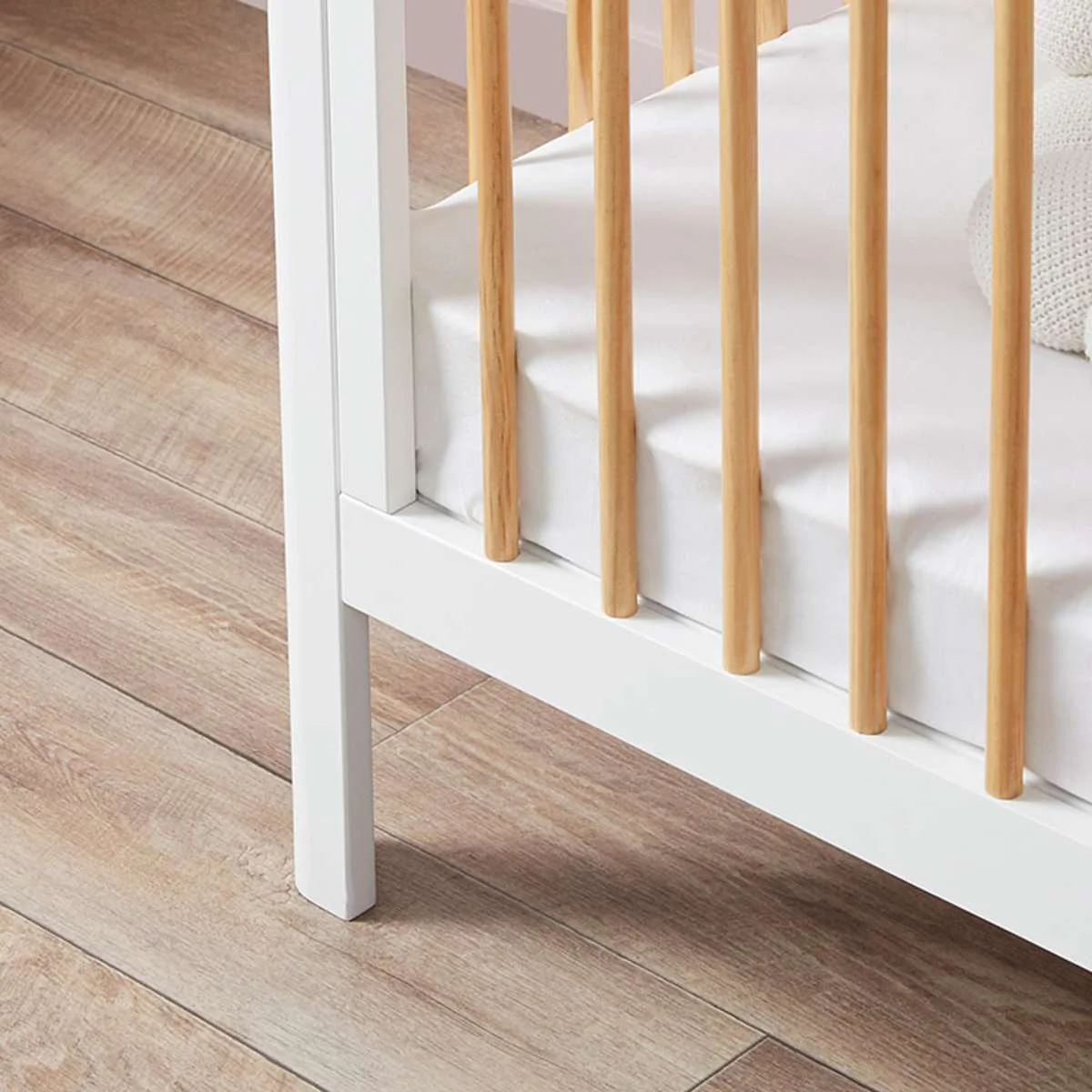 Fraser Coastal Cot - White/Natural - Image 8