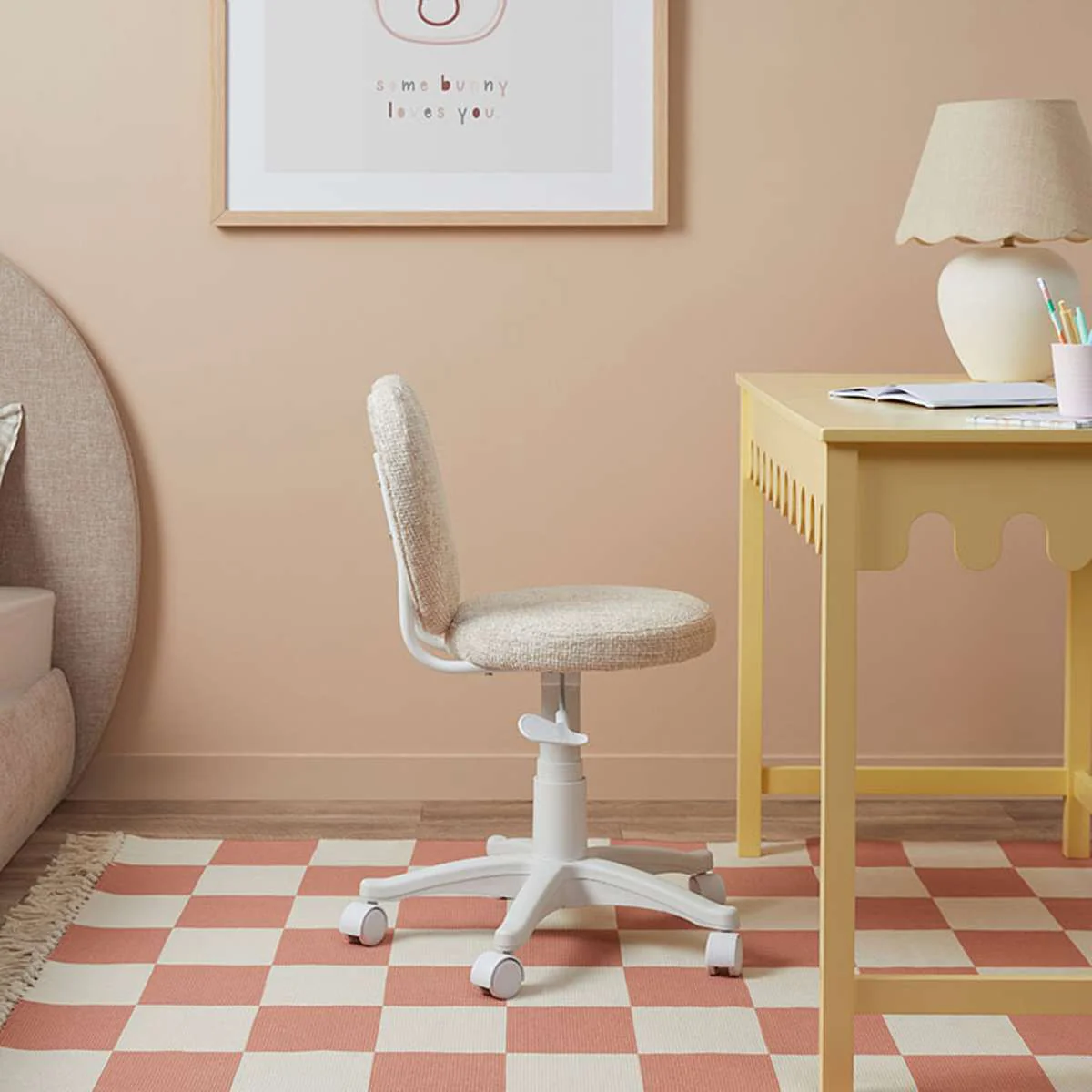 Amour Desk Chair - Cream - Image 4