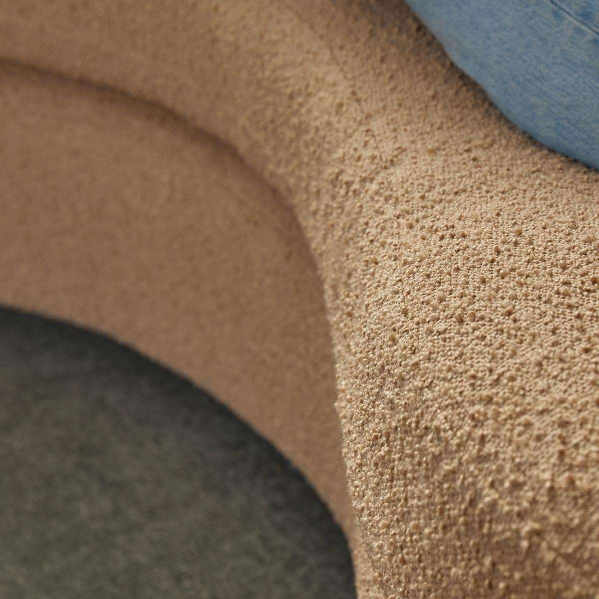 Lyle Pebble 2.5 Seater Sofa - Caramel Boucle - Image 5