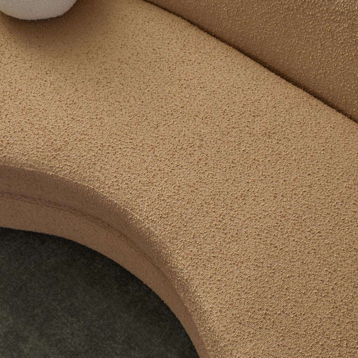 Lyle Pebble 2.5 Seater Sofa - Caramel Boucle - Image 9