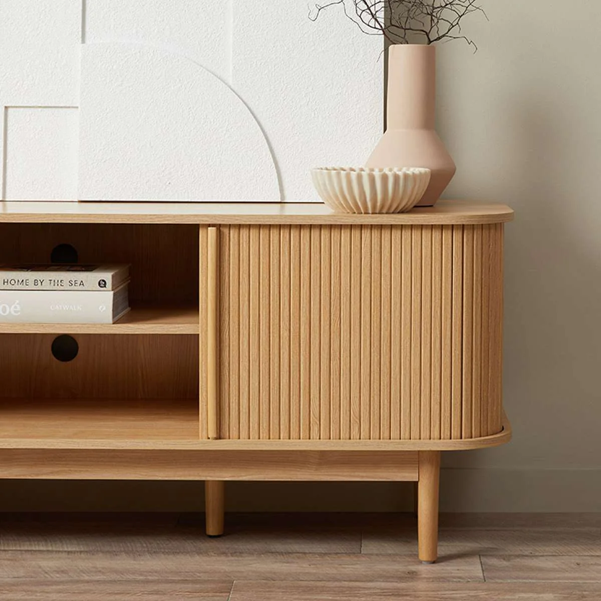 Maeve Entertainment Unit with Open Shelves - Natural - Image 4