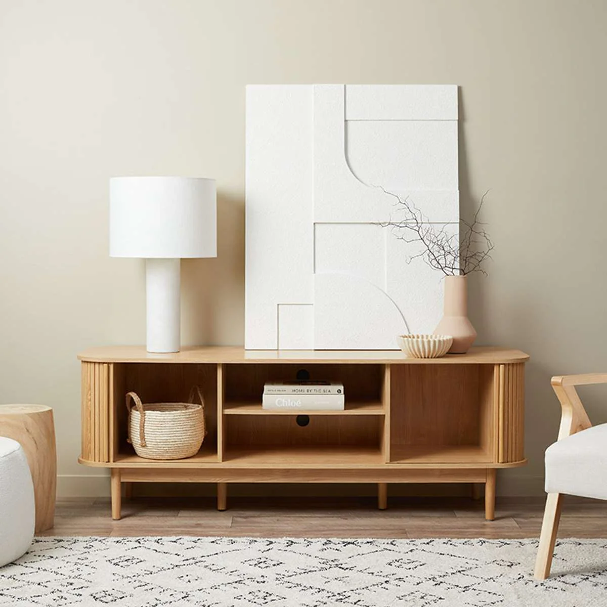 Maeve Entertainment Unit with Open Shelves - Natural - Image 5