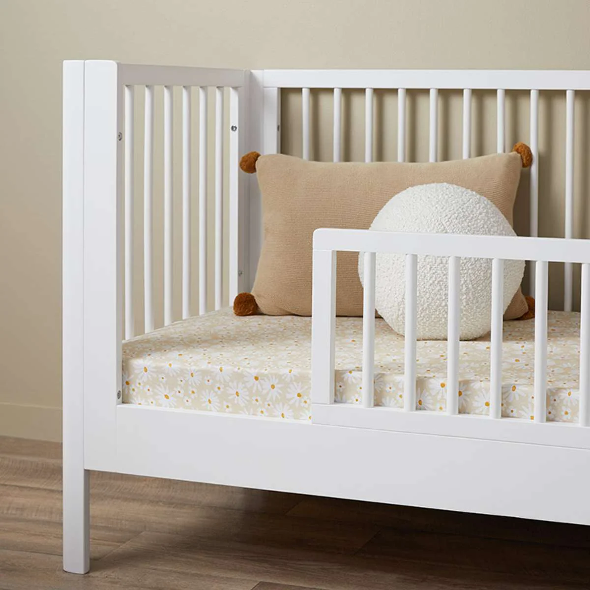 Maisie Cot Toddler Bed Half Frame - White - Image 2