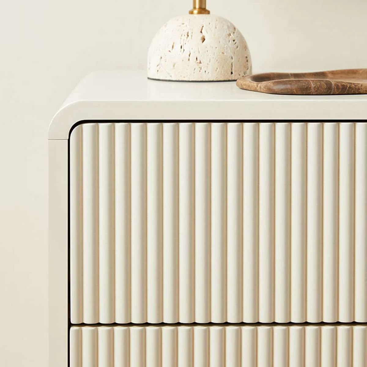 Majorca Bedside Table - Beige - Image 2