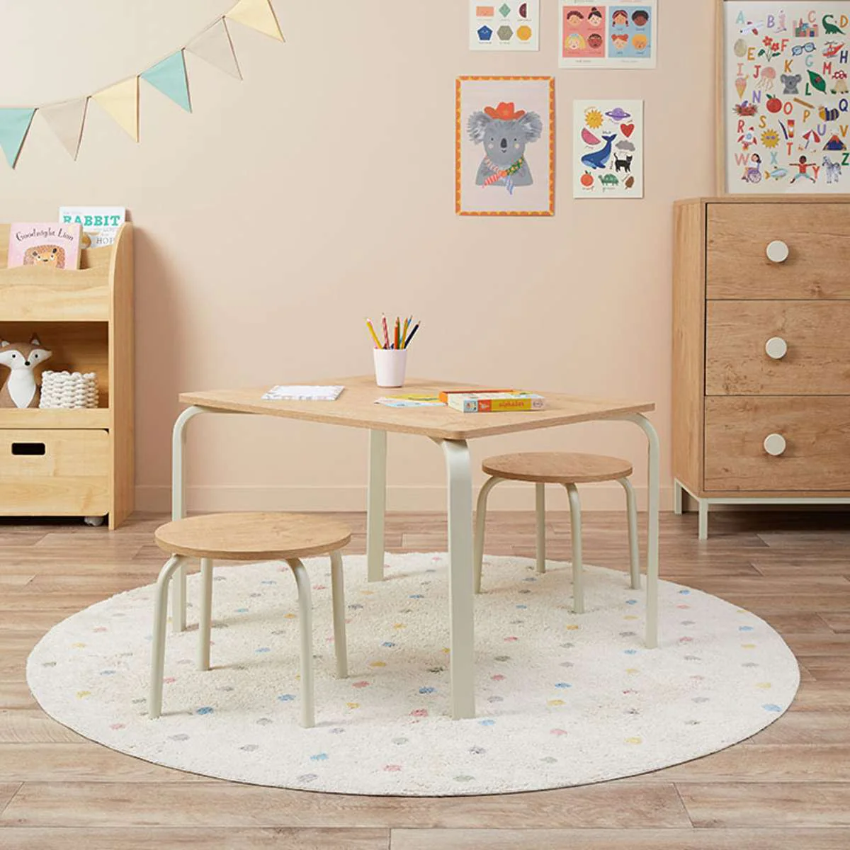 Mini Brixton Cream Two Seater Set - Image 2