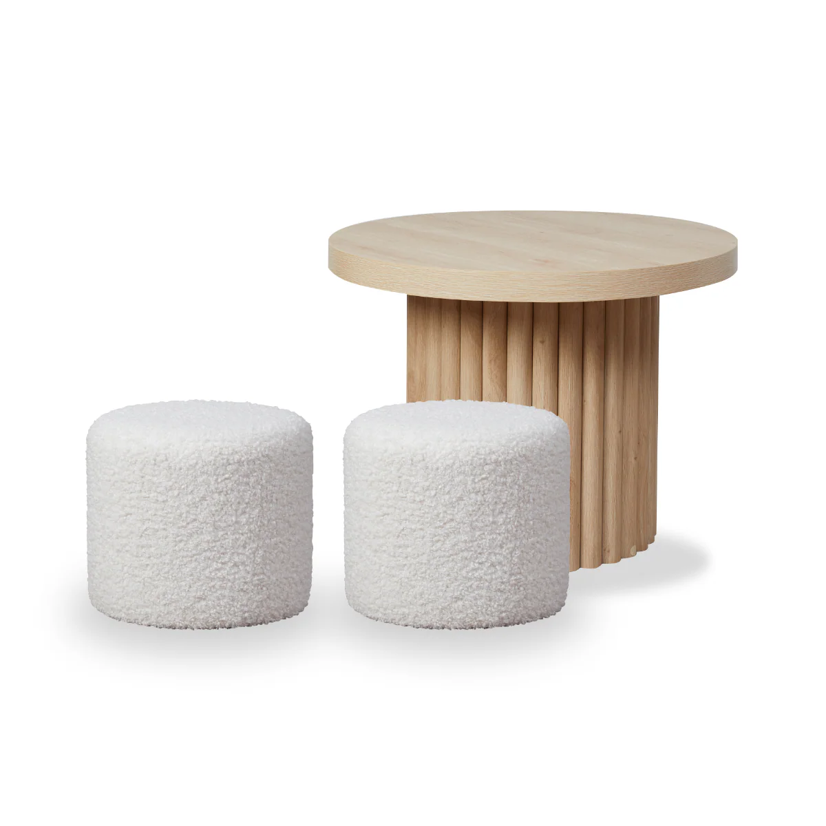 Mini Roo + Mini Moo Cream Two Seater Set