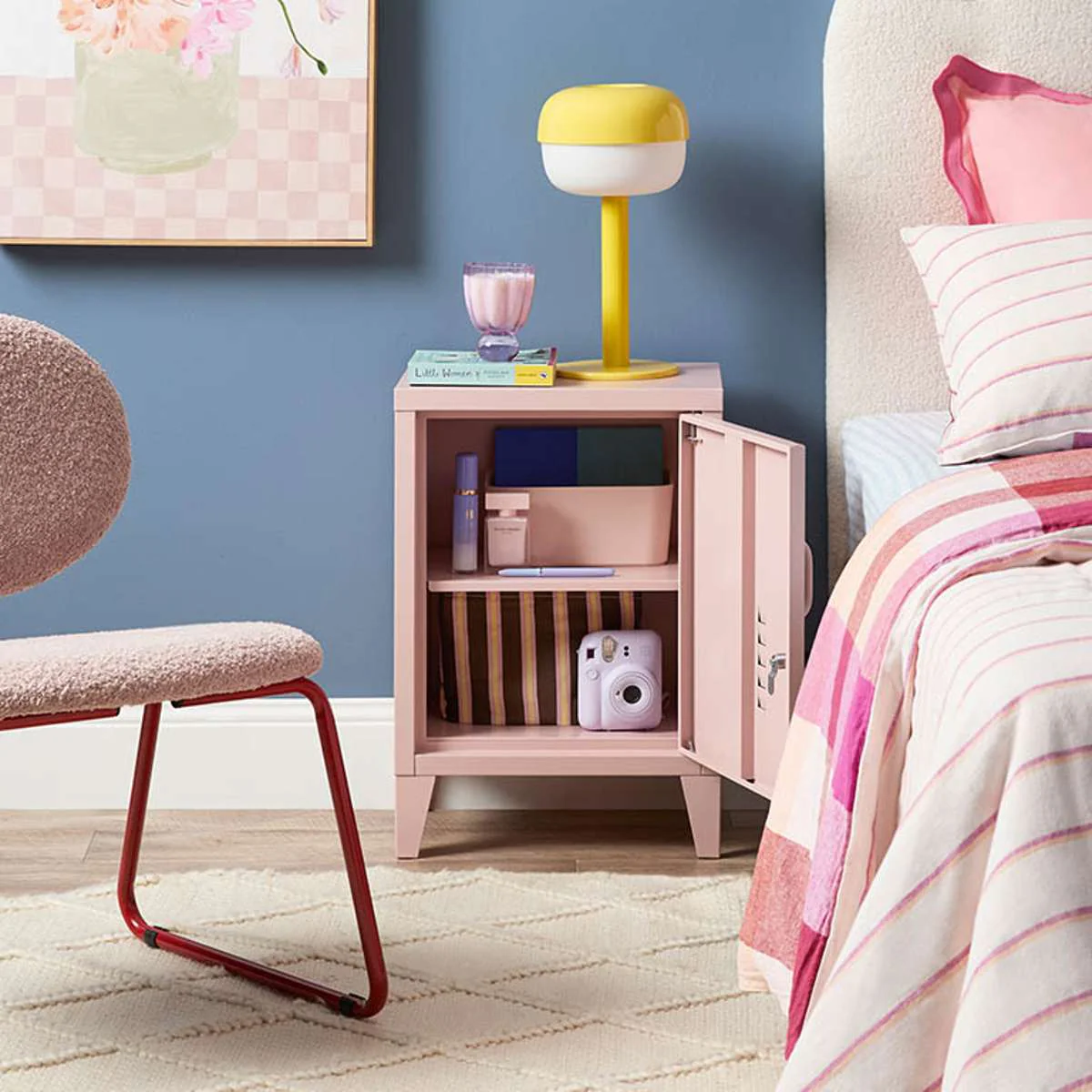 Mocka Original Locker Bedside - Pink - Image 4