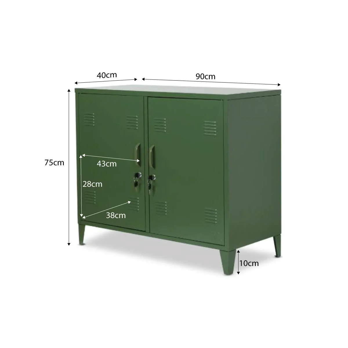 Mocka Original Locker Cabinet - Khaki - Image 10
