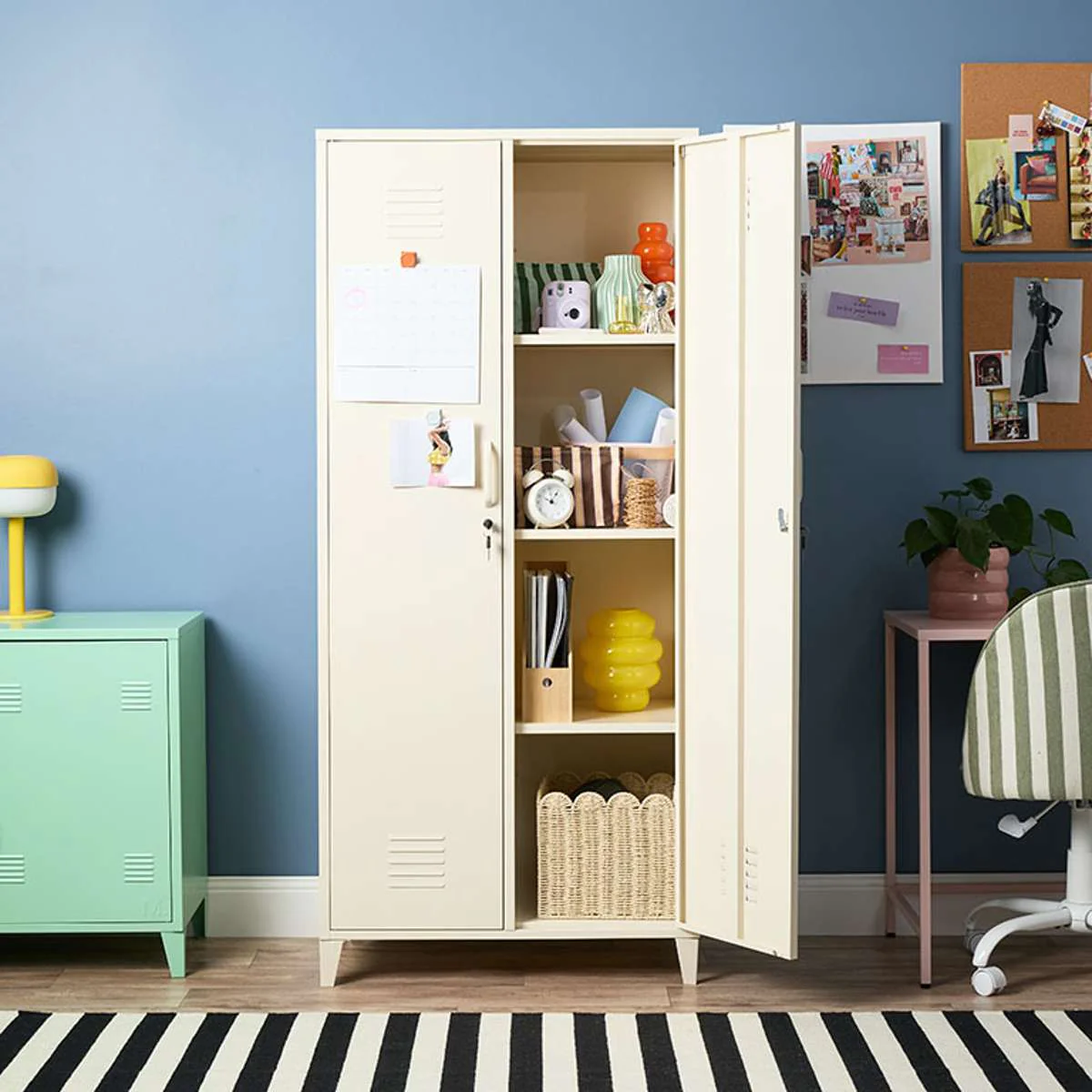 Mocka Original Locker Wardrobe - Cream - Image 5