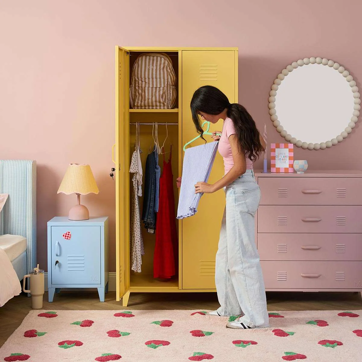 Mocka Original Locker Wardrobe - Yellow - Image 5