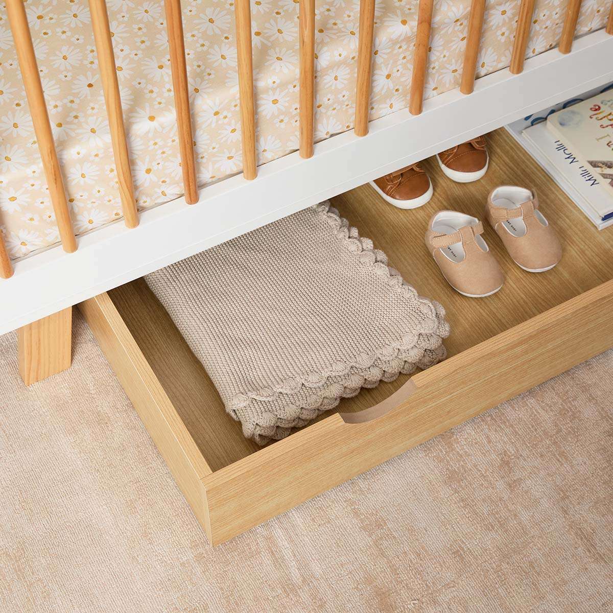 Mocka Under Cot Storage - Natural - Image 5