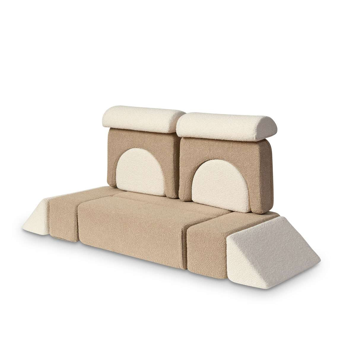 Modular Play Sofa - Cream/Beige Boucle - Image 19