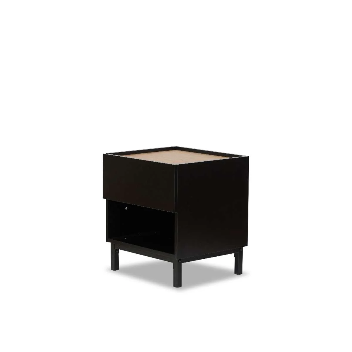 Murphy Bedside Table - Black/Natural - Image 8
