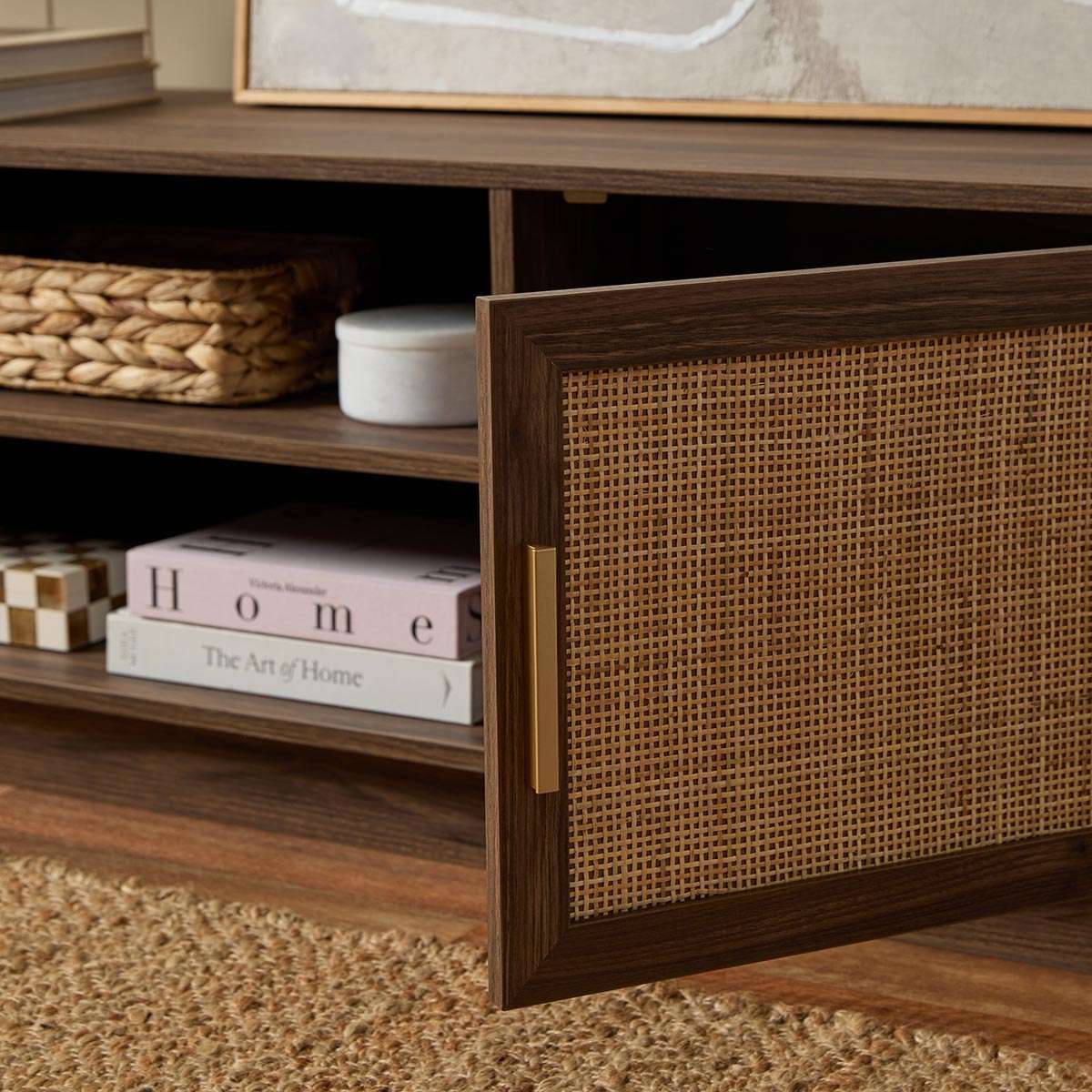 Noosa Rattan Entertainment Unit - Walnut - Image 2