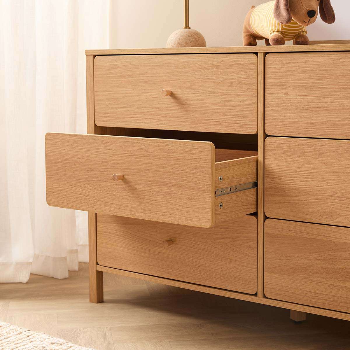 Ollie Six Drawer - Natural - Image 3