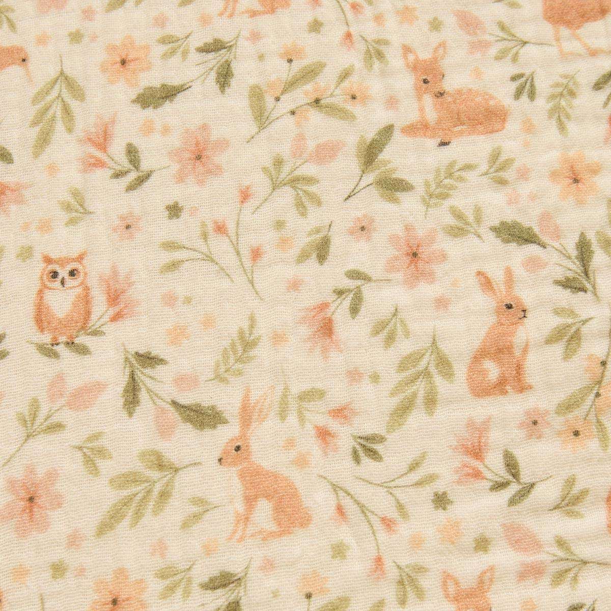 Organic Cotton Cot Sheet  - Bush Walk - Image 3
