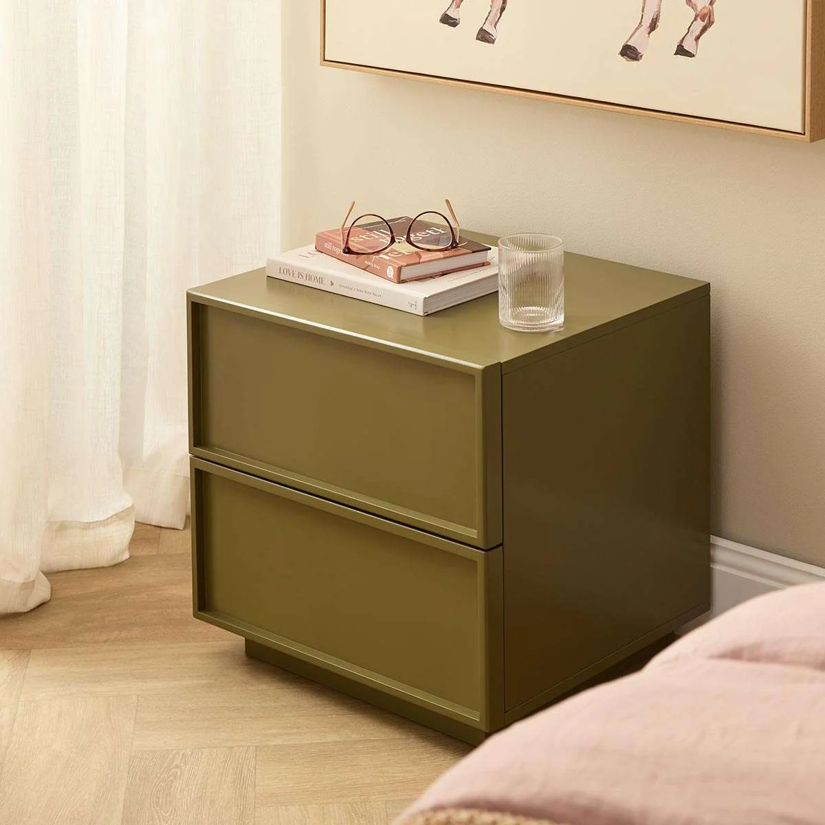 Osaka Bedside Table - Olive - Image 2