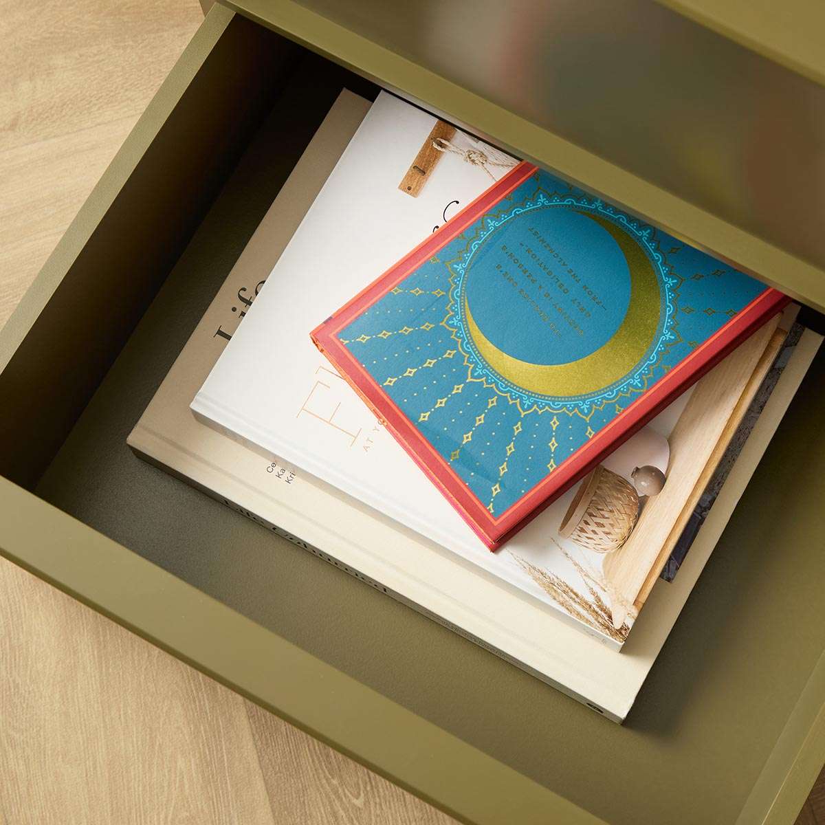 Osaka Bedside Table - Olive - Image 4