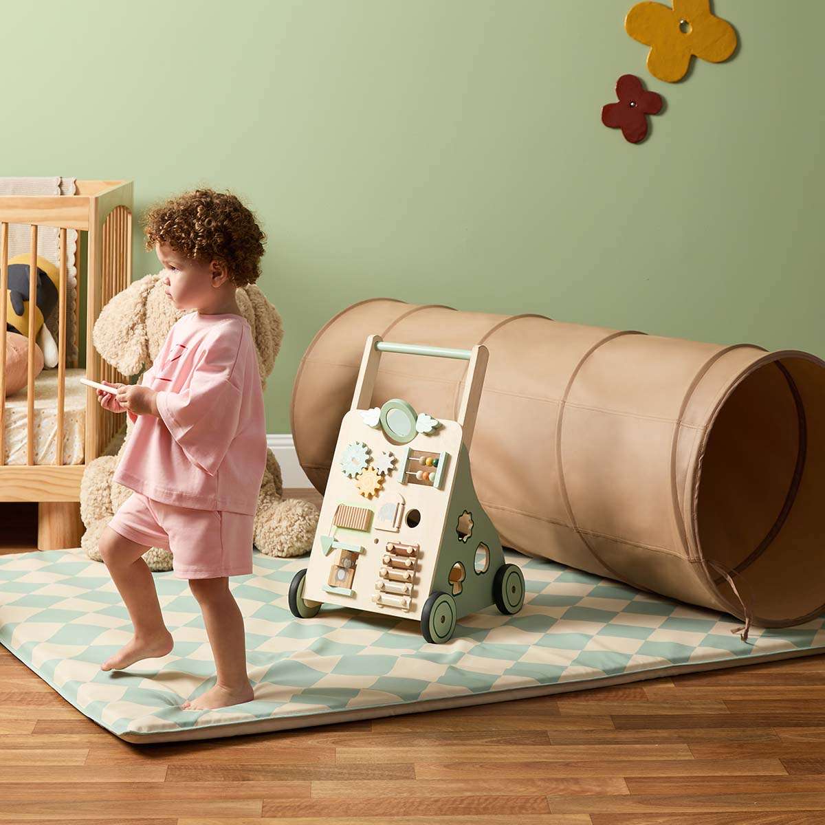 Padded Play Mat Reversible - Cream - Image 8