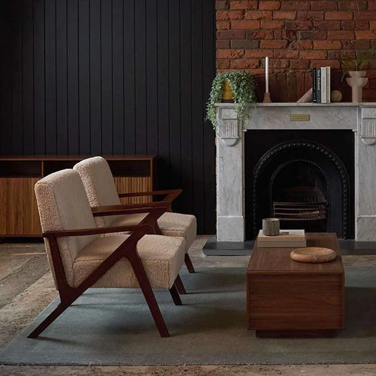 Ray Teddy Occasional Chair - Beige/Walnut - Image 7
