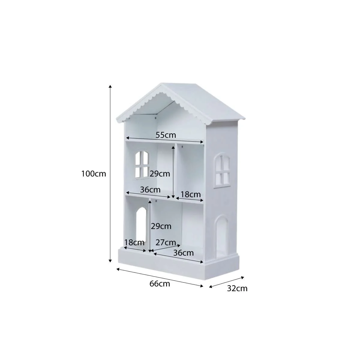 Scalloped Dollhouse Bookshelf - Image 6