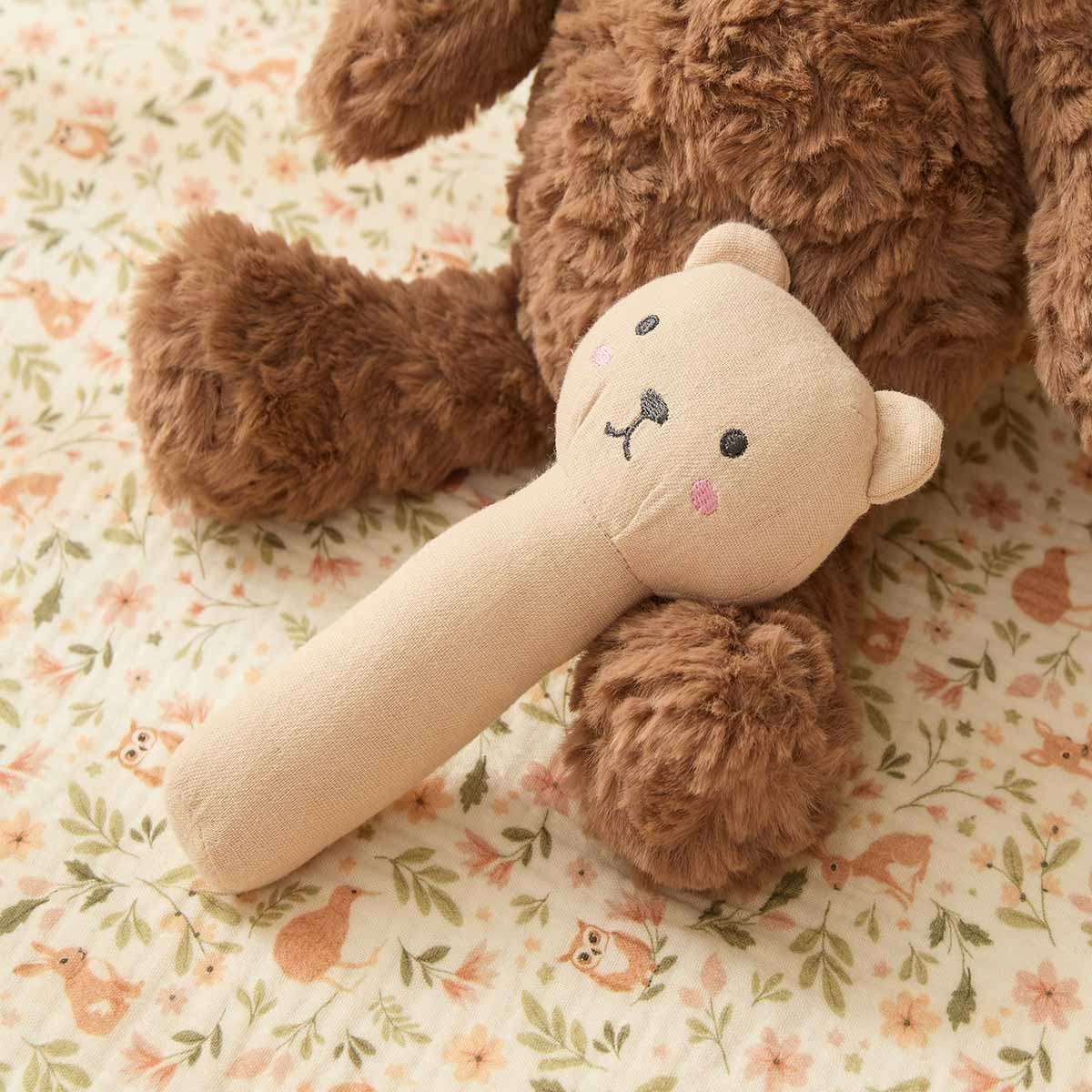Soft Cotton Teddy Rattle - Image 2