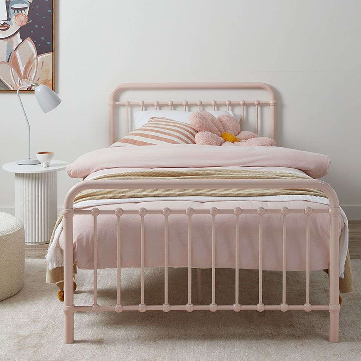 Sonata Bed - King Single - Pink - Image 5