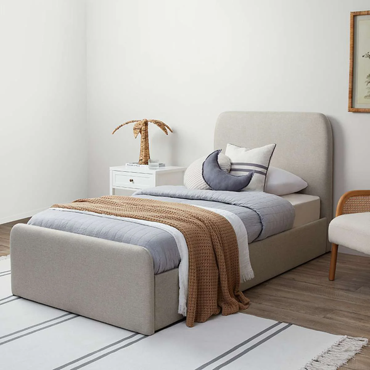 Sully Storage Single Bed + Mattress Bundle - Natural - Image 3