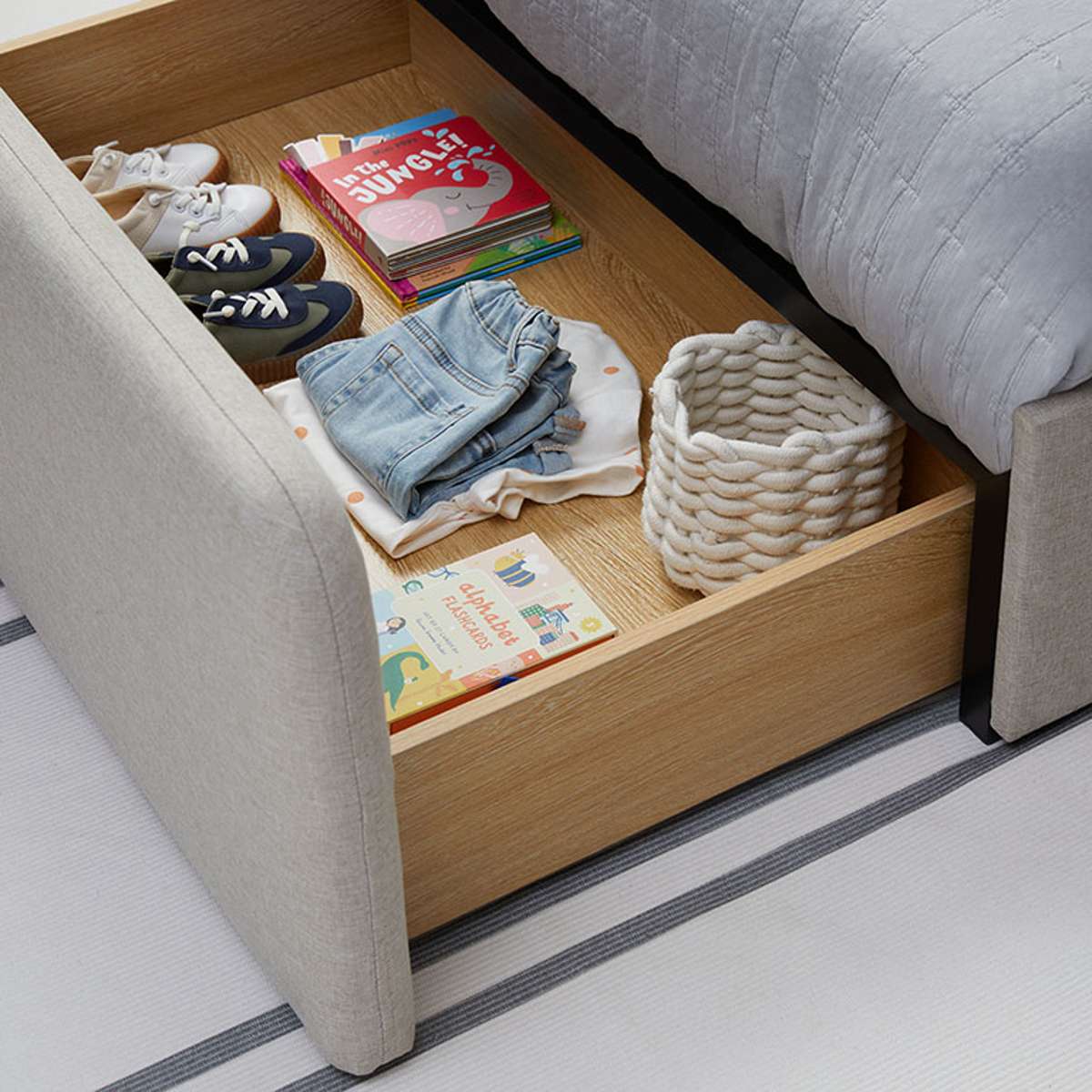 Sully Storage Single Bed - Natural - Image 11