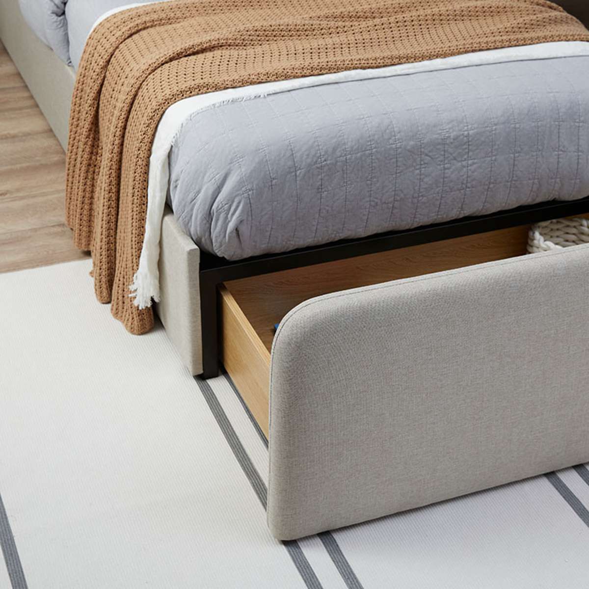 Sully Storage Single Bed - Natural - Image 7