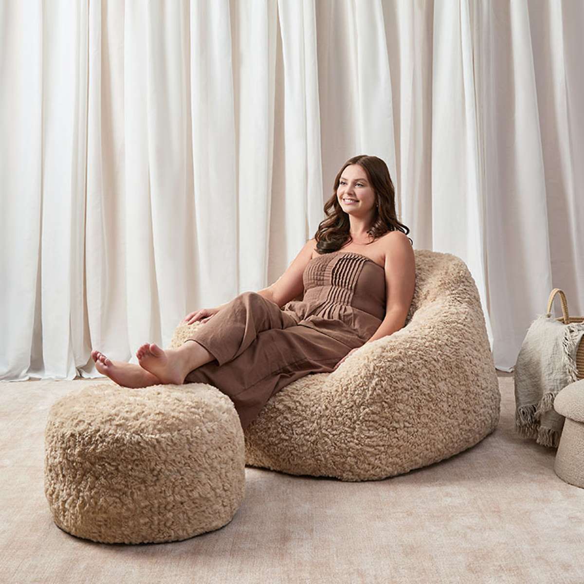 The Chill Foot Stool - Beige - Image 3