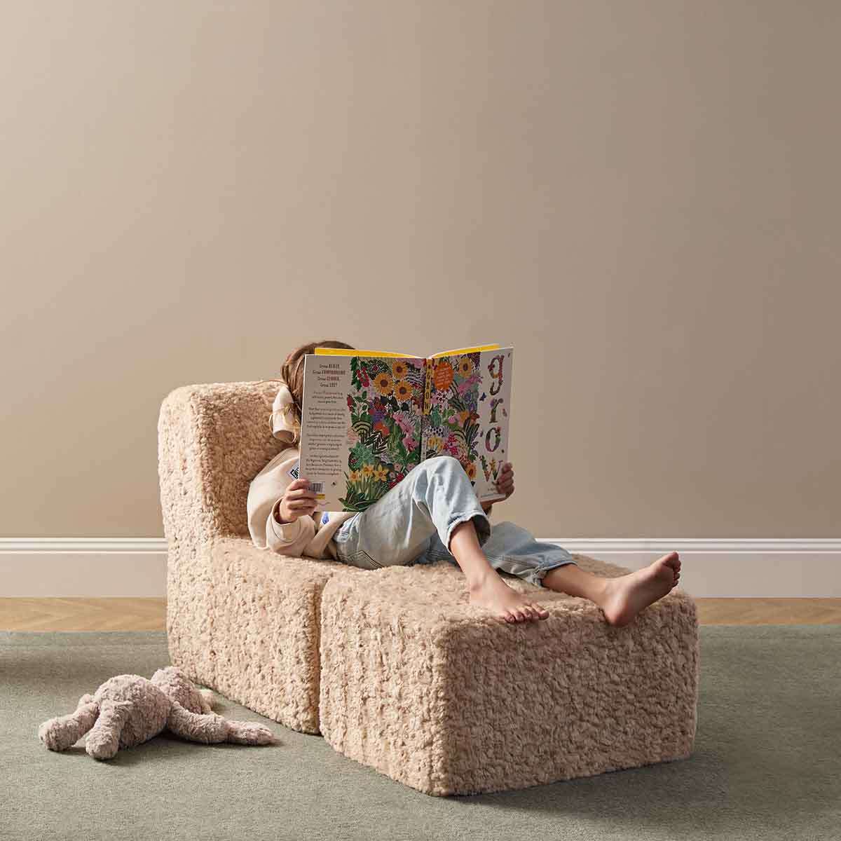 The Mini Chill Ottoman - Beige - Image 5