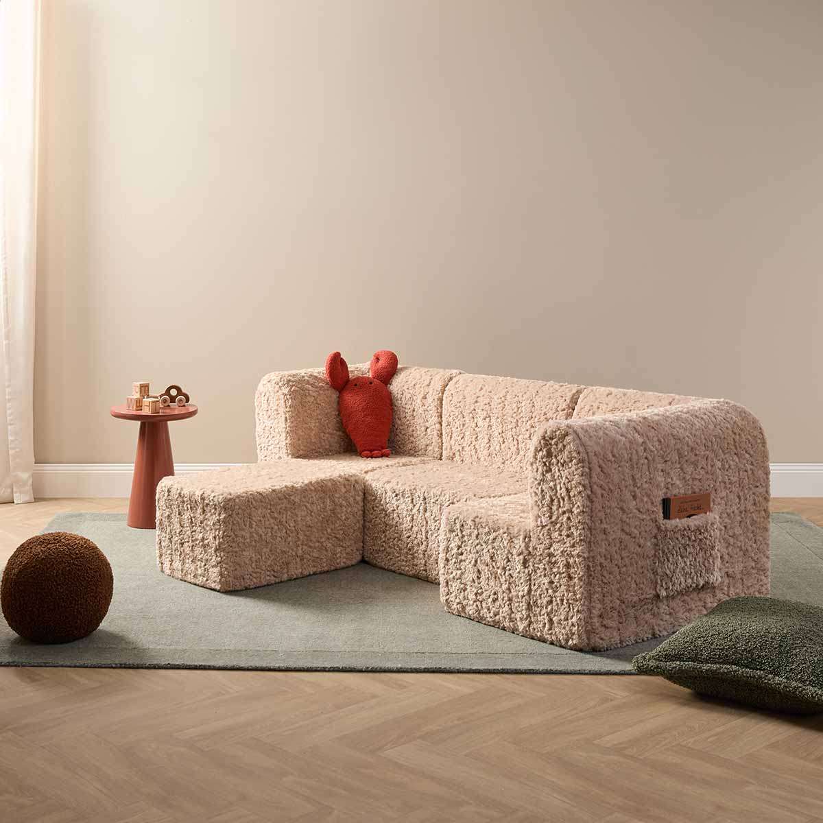 The Mini Chill Ottoman - Beige - Image 9