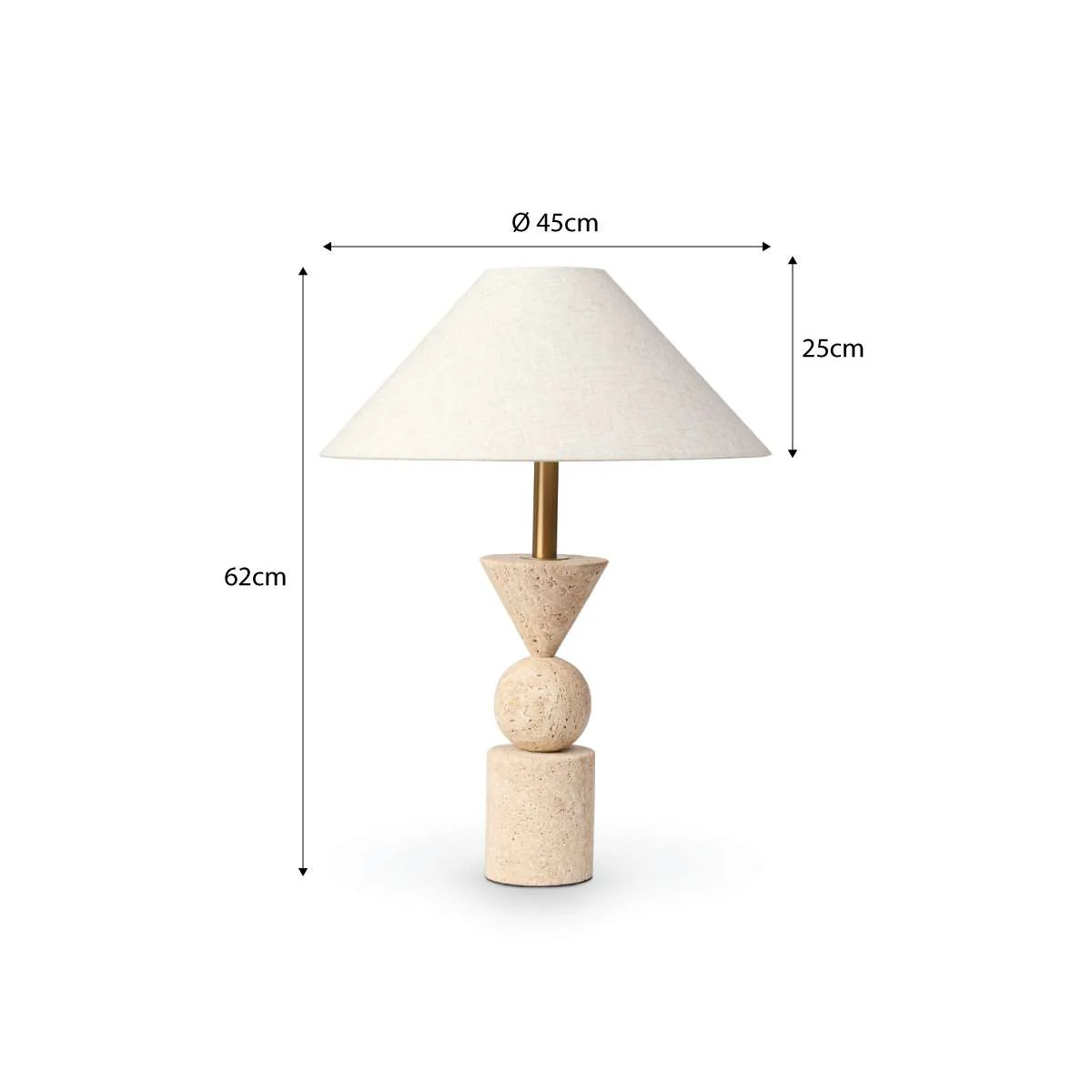 Travertine Table Lamp - Image 10