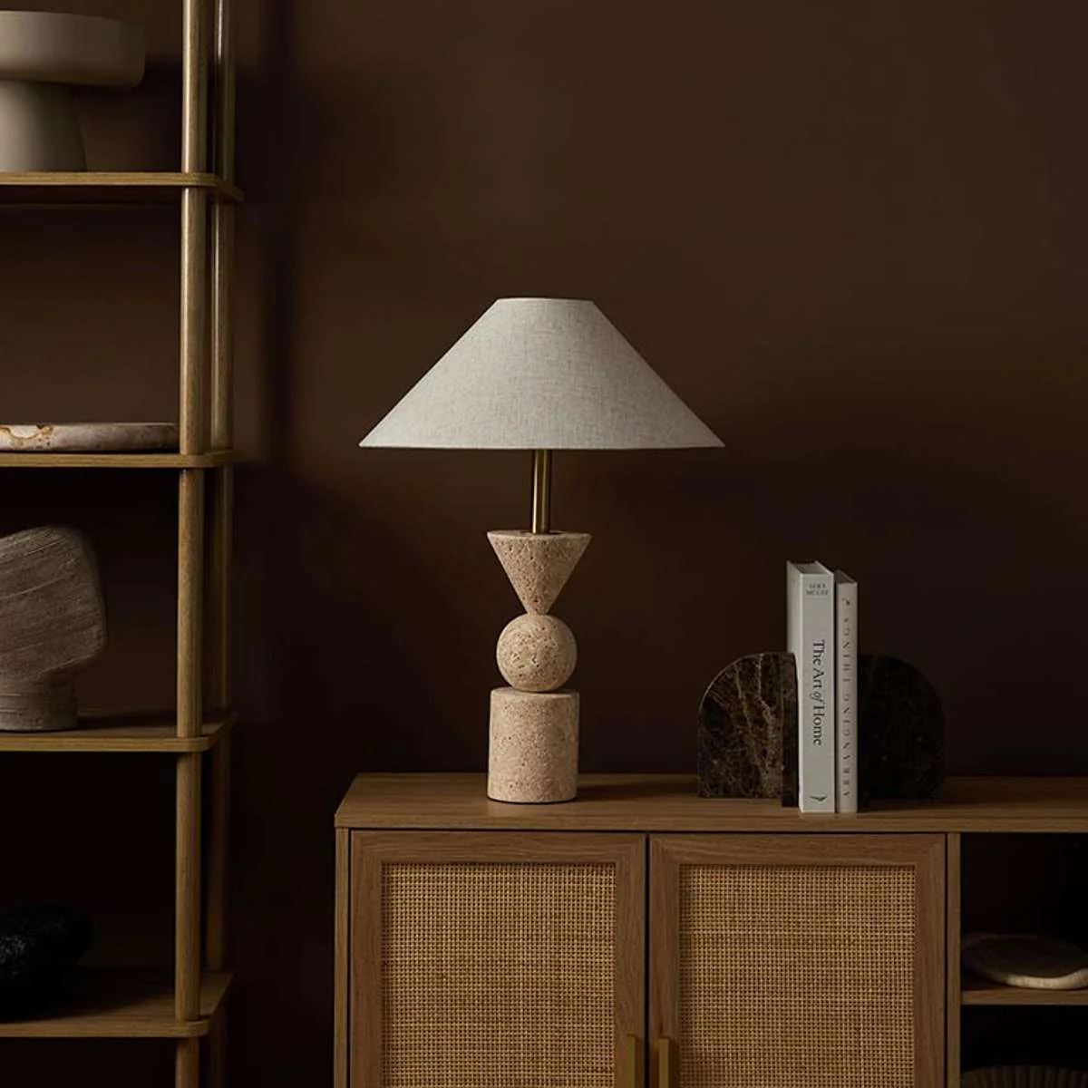 Travertine Table Lamp - Image 4