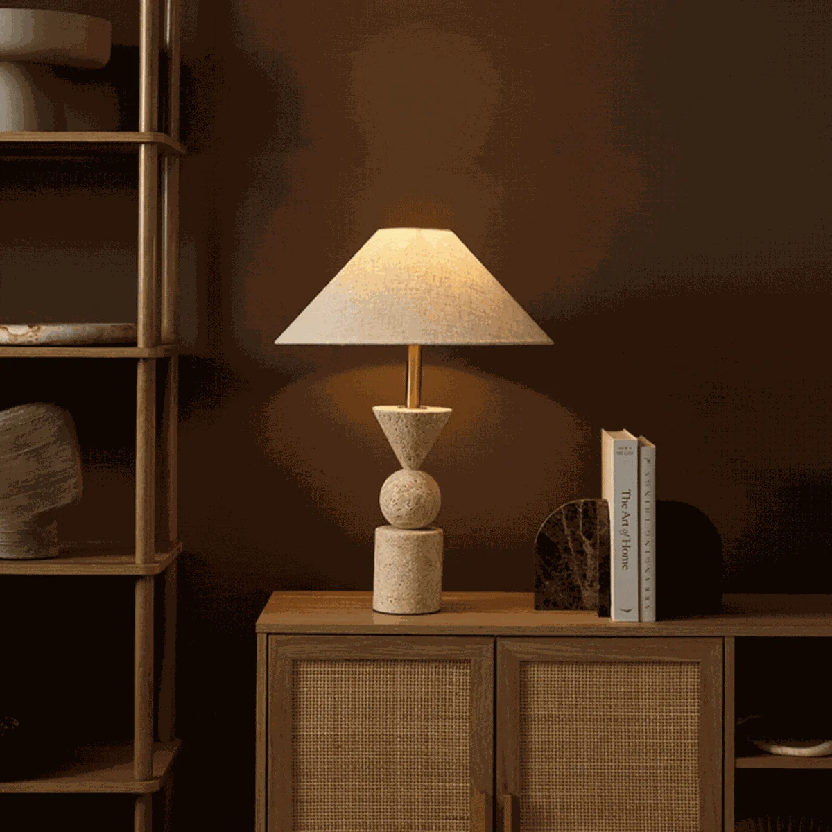 Travertine Table Lamp - Image 6