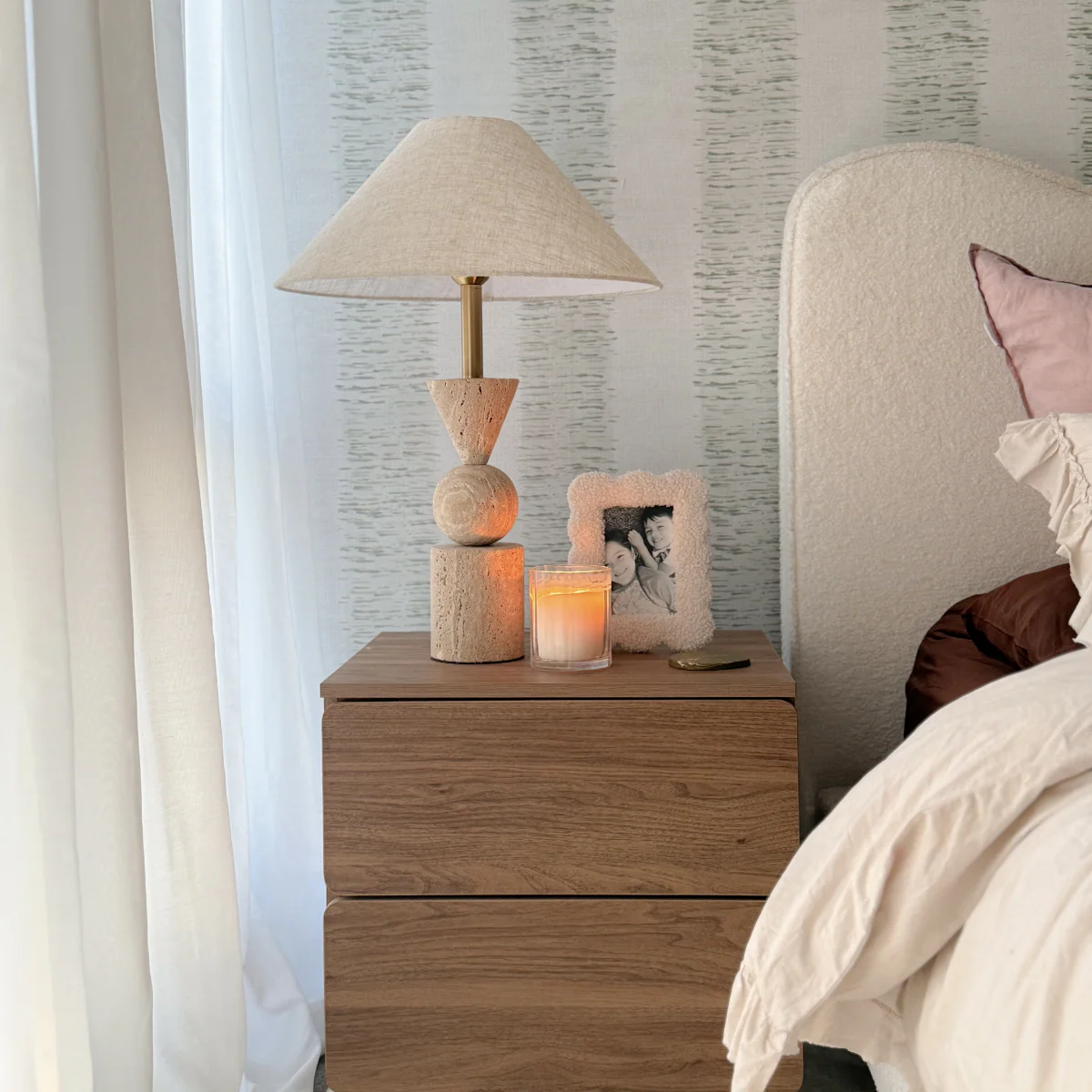 Travertine Table Lamp - Image 8